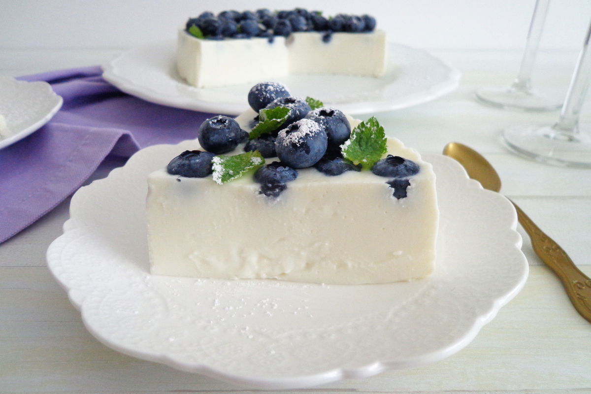 Cheesecake Fredda Con Mirtilli E Ricotta Fidelity Cucina