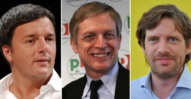 Segreteria del PD: faccia a faccia tra Renzi, Civati e Cuperlo
