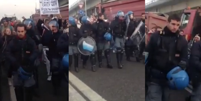 Forconi: dopo i primi tafferugli anche la polizia manifesta
