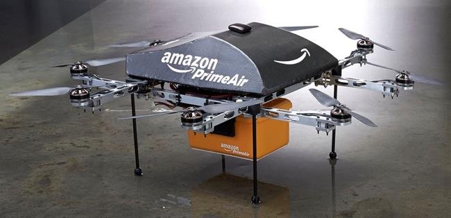 Con Amazon Prime Air un mini-drone ti scarica l’ordine nel giardino!