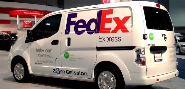 Nissan e-NV200, il van elettrico, viene testato da FedEx negli USA e in Brasile