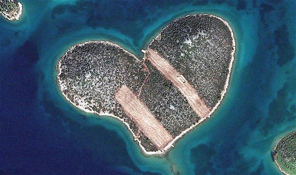 Galesnjak, l’isola degli innamorati, è stata disboscata