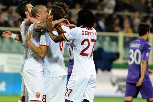 Roma-Fiorentina 1-0 e giallorossi matematicamente secondi in classifica