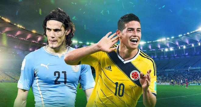 Colombia-Uruguay 2-0: colombiani spietati, due gol di Rodríguez
