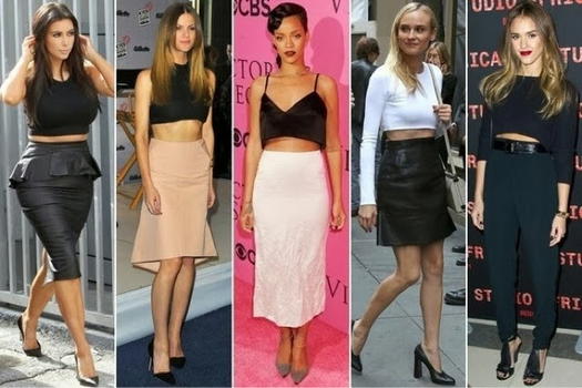 Il crop top: torna la moda dell’addome in bella vista