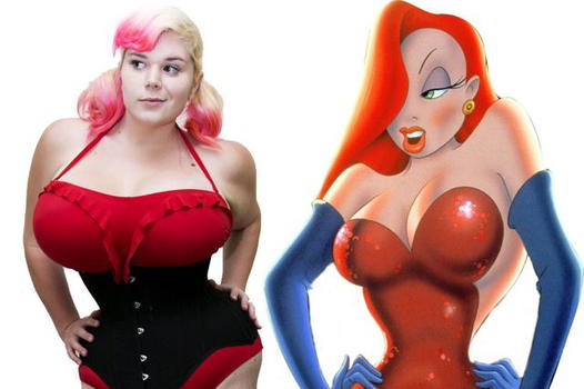 Ama Jessica Rabbit e diventa la sua sosia umana