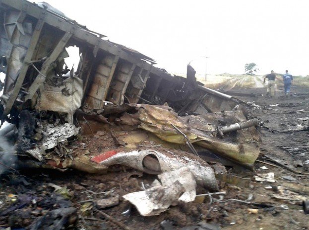 L'aereo MH17 abbattuto nell'est dell'Ucraina