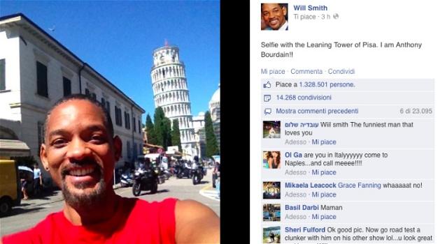 Will Smith: selfie in Italia tra i monumenti