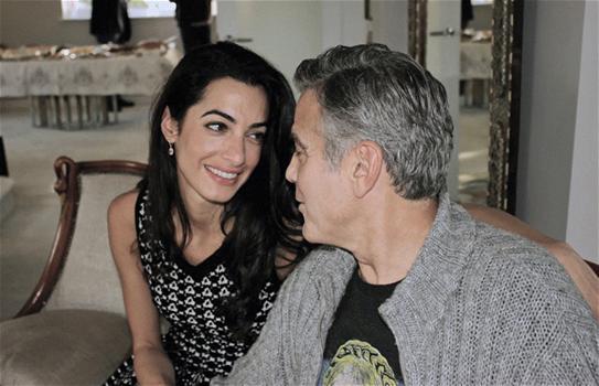 George Clooney e Amal Alamuddin: un bacio romantico a Como