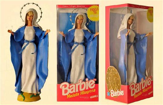 Le Barbie che raffigurano figure sacre e religiose