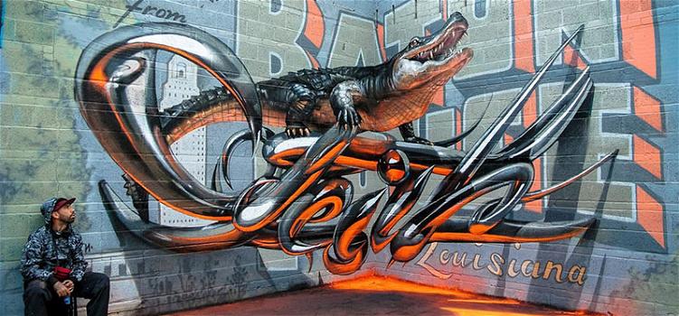 Artista portoghese crea graffiti in 3D molto suggestivi