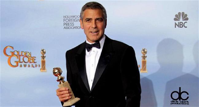 George Clooney dichiara il suo amore ad Amal durante i Golden Globe 2015
