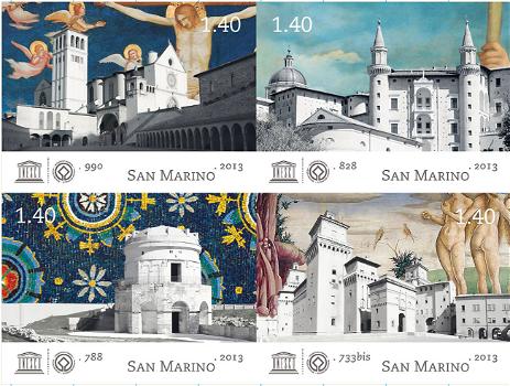 Il programma delle emissioni di francobolli da parte di San Marino
