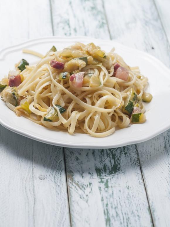 Ricetta Pasta prosciutto crudo e zucchine Fidelity Cucina