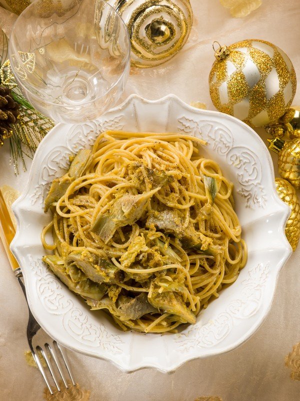 Spaghetti-con-crema-di-carciofi-91893