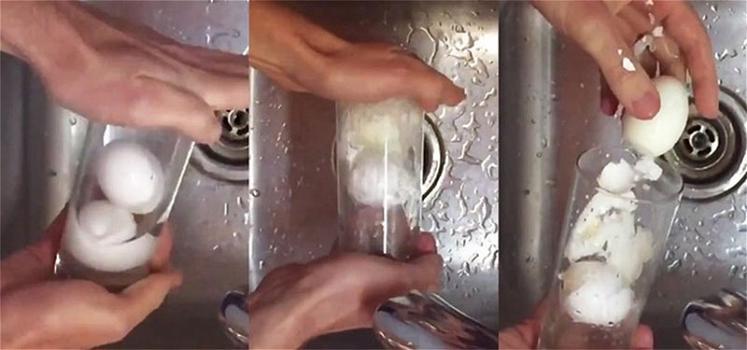 Ecco come sbucciare un uovo sodo in pochi secondi