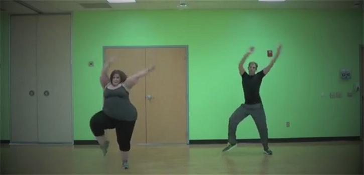 Guardate cosa riesce a fare questa ballerina sovrappeso!