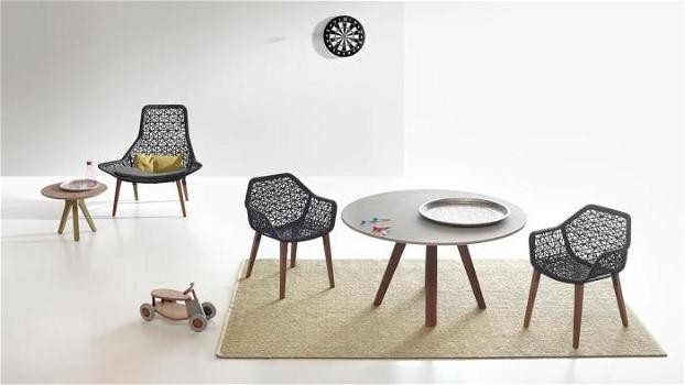 Design e intrecci nelle sedie outdoor che diventano indoor