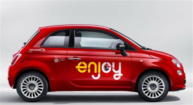 Car sharing: Enjoy sbarca a Torino con le Fiat 500 rosse