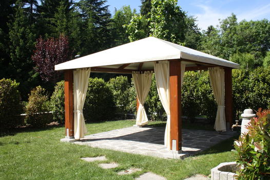 Il nuovo” gazebo”, chiamato adesso protezione o padiglione