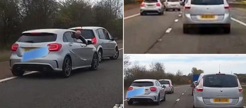 Automobilista cerca di saltare la coda, ma trova pane per i suoi denti