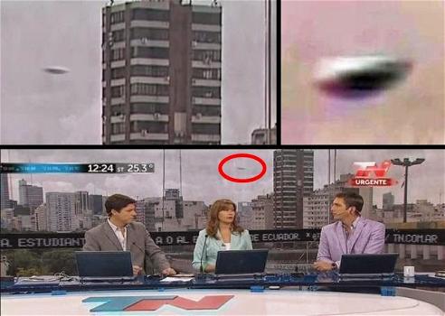 UFO o bufala? Ecco il VIDEO del disco volante apparso in diretta nel TG argentino