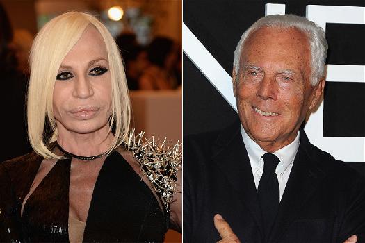 Scontro nel mondo della moda tra Giorgio Armani e Donatella Versace