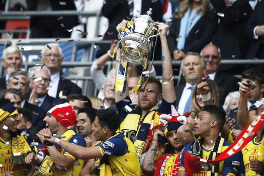 Arsenal a valanga sull’Aston Villa: è 4-0, i Gunners vincono la FA Cup