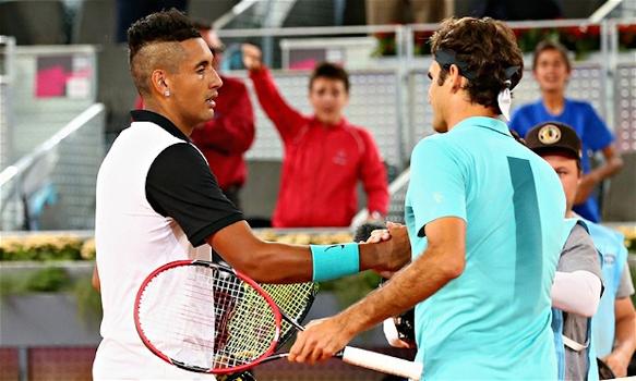 Tennis: ATP Madrid, Federer eliminato da Kyrgios ‘l’ammazzagrandi’. Fuori anche Fognini