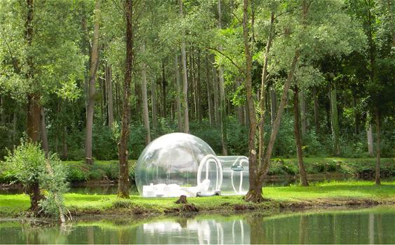 Con il progetto Bubble Tree si può dormire in una bolla dotata di comfort