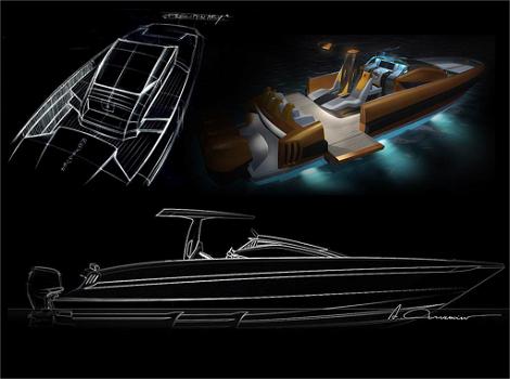 Il progetto innovativo della splendida barca Revolver 43 CC
