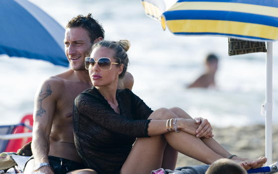 Francesco Totti e Ilary Blasi inisieme dopo dieci anni di matrimonio