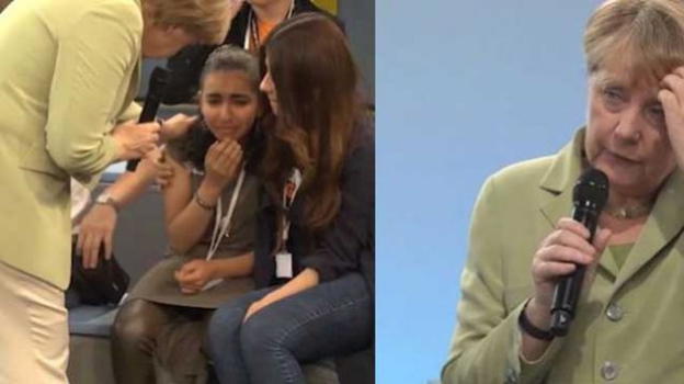 Angela Merkel tra bambini e lacrime: erano giuste quelle parole?