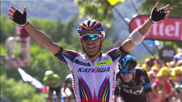 Tour de France: sul muro di Huy vince Rodriguez, Froome in giallo