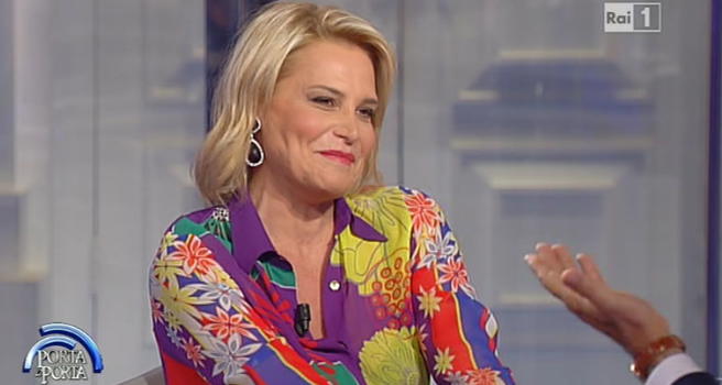 Simona Ventura a Porta a Porta dice di voler tornare in televisione