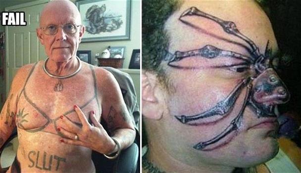 Ecco dei tatuaggi davvero imbarazzanti