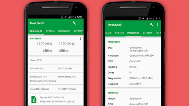 DevCheck: come scoprire i dettagli segreti di uno smartphone