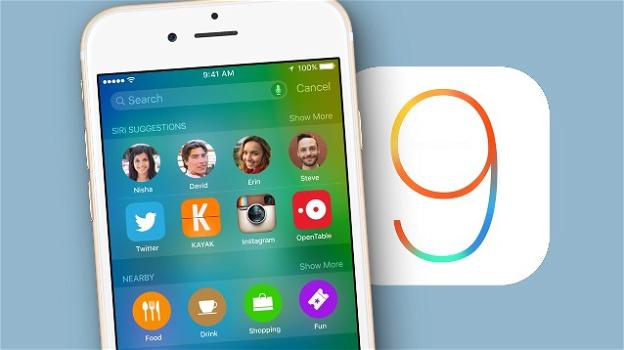iOS 9: nuovo aggiornamento per i terminali mobile Apple