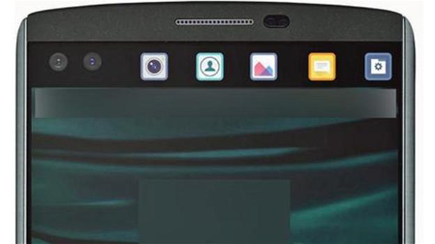 Ecco il phablet LG V10 con mini display accessorio per notifiche varie