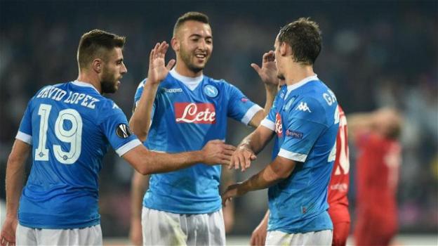 Europa League: Napoli qualificato, bene anche Lazio e Fiorentina
