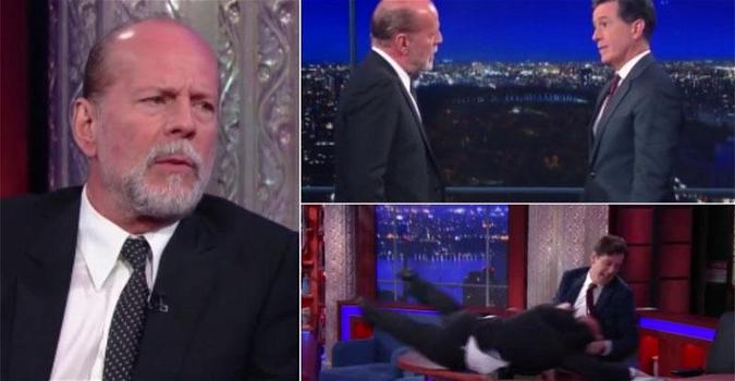Bruce Willis aggredisce un presentatore tv. “Ormai sei vecchio”