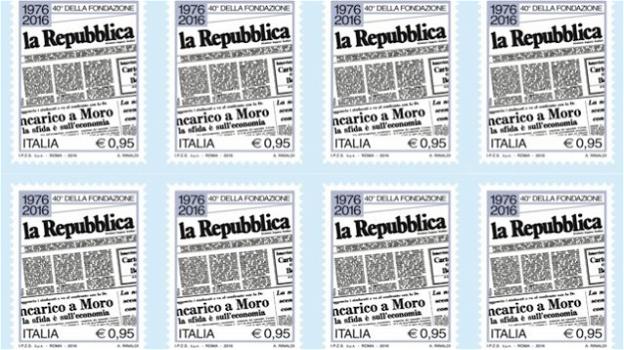 In arrivo un francobollo per i 40 anni del quotidiano La Repubblica