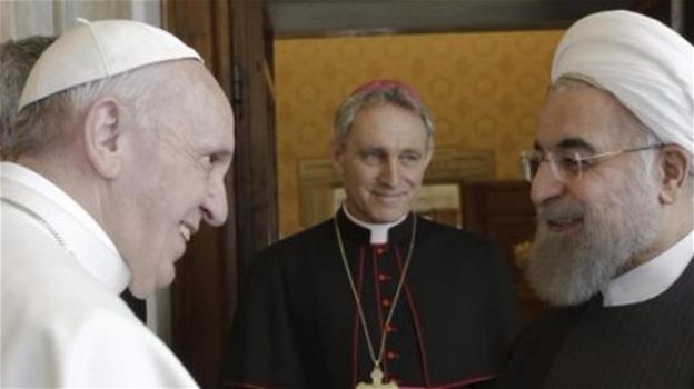 Incontro storico di Papa Francesco con Rohani