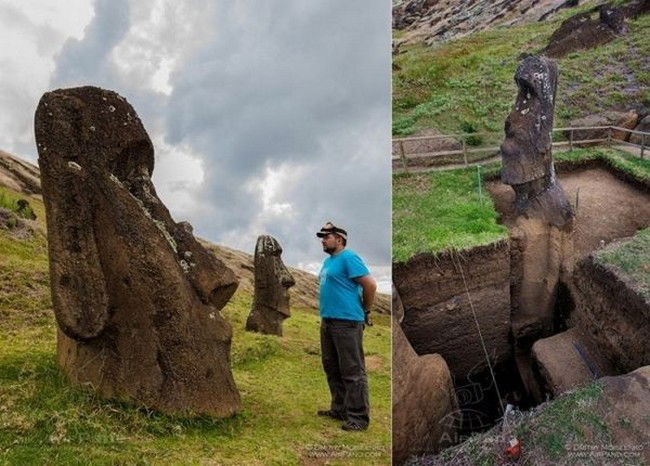 Cosa si nasconde sotto le teste dell'Isola di Pasqua? Uno scavo rivela il segreto