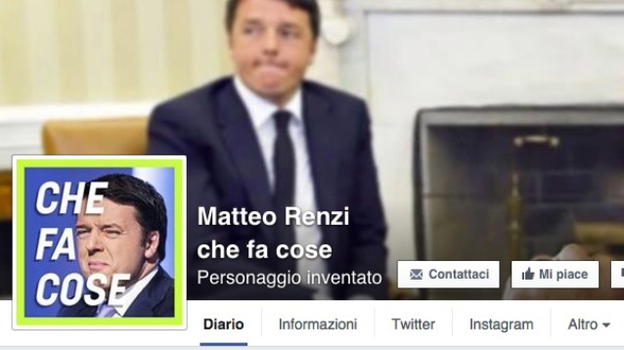 Matteo Renzi che fa cose, ecco la divertente pagina satirica sul premier