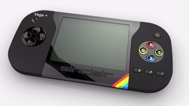 the sinclair zx spectrum vega plus console