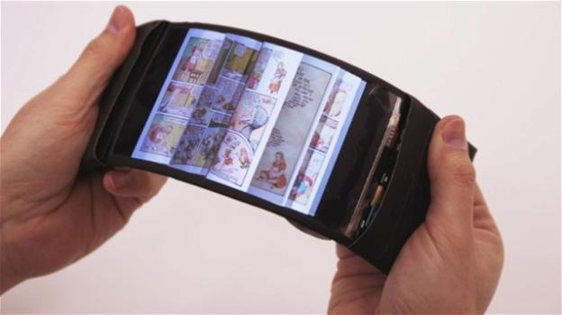 Arriva ReFlex, il primo smartphone flessibile che simula un libro vero