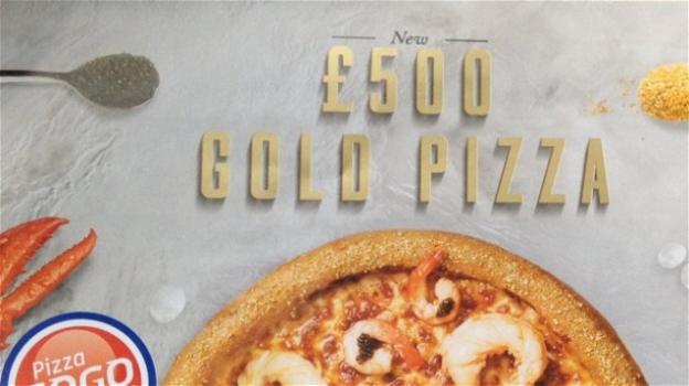 Aragosta, caviale e polvere d’oro: ecco la pizza da 650 euro