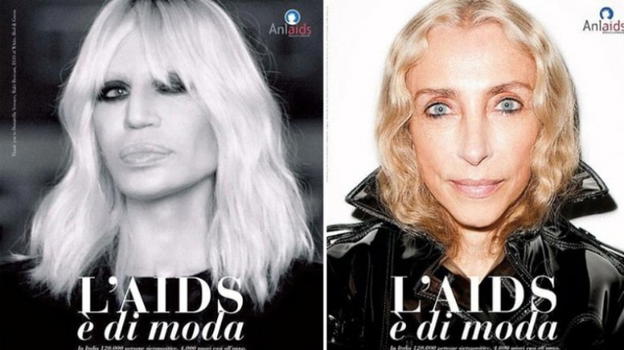 L’ultima provocazione in passerella: "L’AIDS va di moda". Versace: "Non approvo"