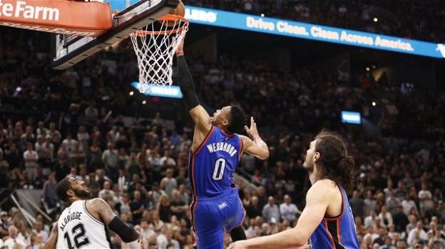 NBA Playoffs 2016, I Thunder passano il turno a danno degli Spurs